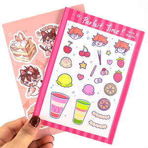Tùy chỉnh in ấn thiết kế cổ điển dễ thương Kawaii trang trí kế hoạch Nụ Hôn cắt Sticker Sheets - Product Image 5