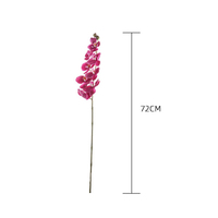 SY-01Natural vraie touche unique tige en plastique papillon orchidée multicolore fausse orchidée fleur artificielle pour la décoration de mariage à la maison