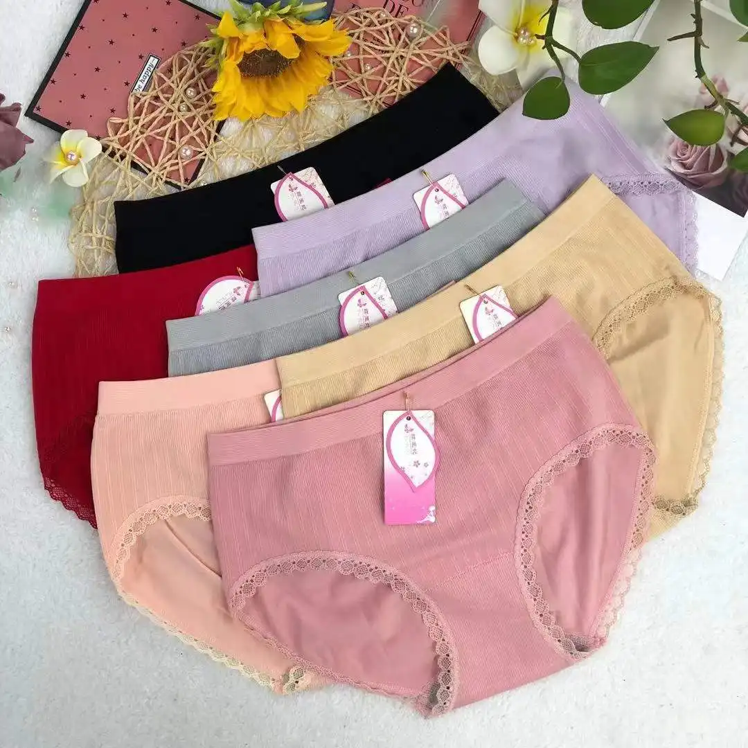 Low Price Mix inventory clearance stock Breathable High quality 95% cotton women's underwear panties ladies sexy