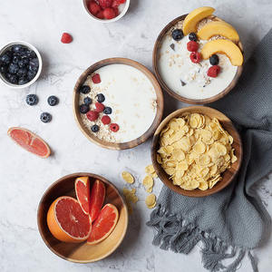 Acácia De Madeira Japonês <span class=keywords><strong>Bowl</strong></span> Set Noodle <span class=keywords><strong>Fruit</strong></span> Soup Salad <span class=keywords><strong>Bowl</strong></span> Talheres com garfo e colher Set - Product Image 6