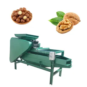 Tự động vỏ hạnh nhân phá vỡ máy Pecan Nut pháo Kích Máy hạnh nhân nghiền máy cho Pecan vỏ tách