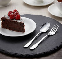 Cuillère élégante et durable en acier inoxydable réutilisable, manche fin gaufré, finition miroir, or/argent, pour dessert, thé, café