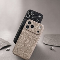 Étui de téléphone en PU de luxe antichoc pour iPhone
