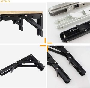 Soportes de Pared Plegables de <span class=keywords><strong>Metal</strong></span> de 14 Pulgadas, Resistentes, de Acero Inoxidable - Product Image 5