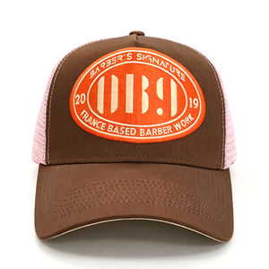 Casquette de baseball en maille bicolore vintage en gros avec patch brodé personnalisé, casquettes de travail pour barbier français, casquettes de camionneur - Product Image 4