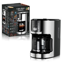 Cafetera Multifunción Todo en Uno, 1050W, con Función de Mantener Caliente, para Mostrador de Cocina