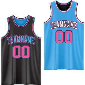 Maillot de basket-ball réversible personnalisé, uniforme d'équipe personnalisé, sublimé, anti-transpiration, unisexe, pour adultes et jeunes, vêtements de sport - Product Image 1