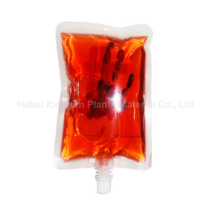 Emballage de boisson énergétique de style vampire personnalisé respectueux de l'environnement, sachet de boisson de type sac de sang d'Halloween avec bec verseur - Product Image 4