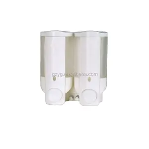 Distributeur de savon liquide à pression manuelle en plastique blanc pratique de 420ml adapté aux salles de bain et aux salles de bain