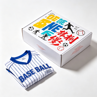 Boîte d'emballage de luxe personnalisée pour maillots, en carton ondulé étanche, pour vêtements de sport d'équipe, vente en gros