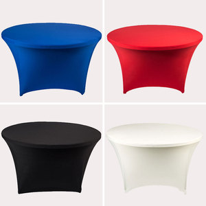 Wedding Party Event <strong>Table</strong> <strong>Cloth</strong> Spandex <strong>Table</strong> <strong>Cloth</strong> Round Stretch 3/4/5/6 FT <strong>Table</strong> <strong>Cloth</strong> - Product Image 4