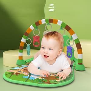 Tapis <span class=keywords><strong>d</strong></span>'éveil pour bébé de 0 à 18 mois, tapis de <span class=keywords><strong>jeu</strong></span> doux <span class=keywords><strong>avec</strong></span> piano et clavier, tapis de gymnastique musical pour bébé - Product Image 3