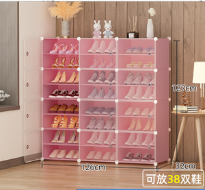 Scarpiera Organizzatore Armadietto Impilabile Incredibile Scarpiera Arredamento per Casa Soggiorno Mobili Portatili in Plastica - Product Image 2