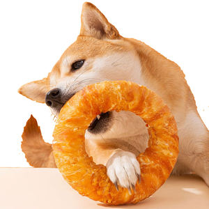 Köpek aperatifler dişlikleri tavuk dana halkaları Bite dayanıklı diş taşlama diş temizleme büyük/küçük Pet ödüller çörekler - Product Image 1