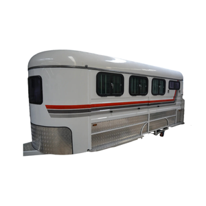 Rimorchio per 2 Cavalli con Area Abitabile, Carico Massimo 2000kg, per Campeggio, Equitazione e Corse Ippiche - Product Image 2