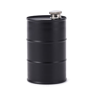 ขวดน้ำขนาด350มล. 12ออนซ์กระติกวิสกี้สแตนเลสขวดเหล้าทำจากสเตนเลสขวดเหล้า Jerry CAN ก๊าซน้ำมันกลองรูปร่างขวดสะโพก - Product Image 3