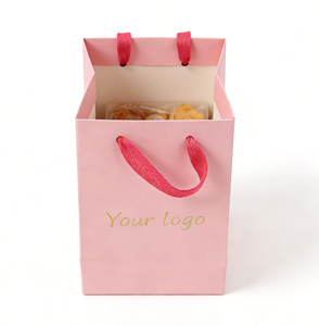 Foldable Reusable Paperbag Custom Small Gift Paper <b>Bags</b> with logo and Handles - Product Image 2