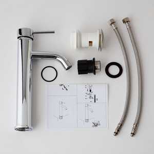 Grifo Mezclador Alto Cromado Koricini FIEMME para Lavabo de Encimera - Product Image 2