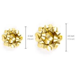 Rubans de Cadeau Double Face en Polyester Tissé, Motif Papillon Étoile Dorée, pour Décorations de Noël, Anniversaire, Saint-Valentin - Product Image 6