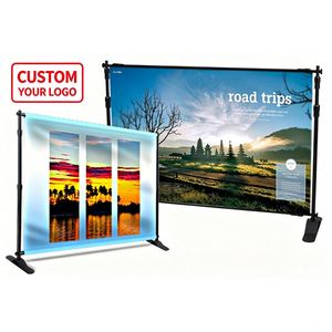 Hot Selling Adjustable Height Custom <b>Printed</b> Telescopic Banner 4m <b>Stand</b> Display for Trade Show Outdoor Advertisement - Product Image 1
