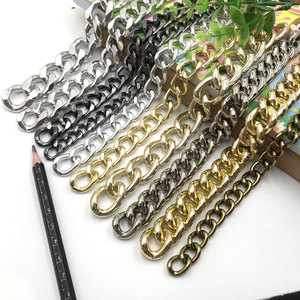 Correa de Cadena Plana de Aluminio para Bolsos, Cadena Metálica Decorativa, Tamaños 1-10, Resistente al Óxido, Accesorio Ligero para Bolsos - Product Image 4