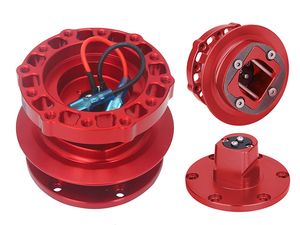KYOSTAR Hub kemudi mobil Universal, Stir mobil balap & Olahraga, Hub kontrol pelepasan cepat, kunci bentuk D, Multi warna, untuk mobil balap - Product Image 4