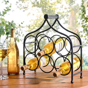 Heavy-Gauge Round <b>Grid</b> Wine Bottle Organizer Free-Standing <b>Metal</b> Bin Unit for Bulk Inventory & Warehouses B2B Supplier India - Product Image 1