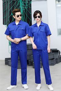 Uniforme de <span class=keywords><strong>Trabajo</strong></span> de Manga Corta al por Mayor, Ropa Industrial Personalizada de Fábrica, Traje de <span class=keywords><strong>Trabajo</strong></span> de Verano - Product Image 3