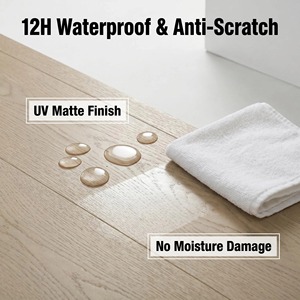 Parquet stratifié en bois d'ingénierie 15mm 14mm, noyau en bouleau russe, chêne <span class=keywords><strong>blanc</strong></span> de qualité ABCD, système de pose à clipser, étanche - Product Image 3