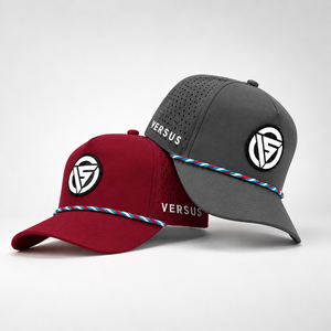 Casquette de golf premium 5 panneaux avec patch en cuir personnalisé, faible MOQ, logo de marque OEM, étiquette en daim gaufré, haute qualité, athlétique, unisexe, Oxford - Product Image 1