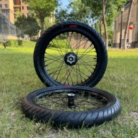 Roues Supermoto de 17 pouces pour Surron Light Bee X, jeu de jantes à rayons 70/90-17 90/80-17, pneus CST, moto tout-terrain