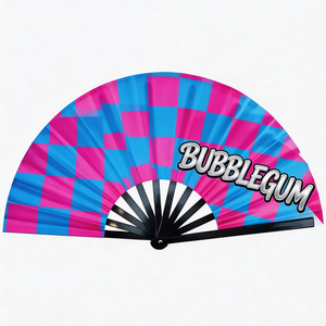 พัดมือขนาดใหญ่พิเศษ พิมพ์ลายตามสั่ง สำหรับงานเทศกาลดนตรี คอนเสิร์ต และคลับ ใช้คลายร้อน พร้อมกราฟิกสีสันสดใส - Product Image 5