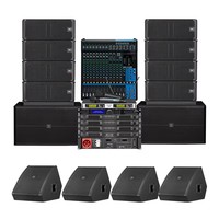 KYYSLB Équipement sonore de grande performance pour extérieur, ensemble complet de systèmes de sonorisation Line Array pour scène, bar, église, avec amplificateur et enceintes