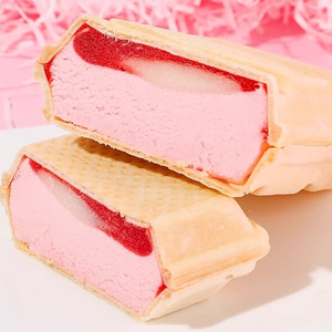 Glace au riz glutineux aux haricots rouges saveur fruitée certifiée HALAL, boisson froide sucrée et sucre en sachet - Product Image 2