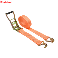 Kingbridge 3T Sangle à cliquet haute résistance Polyester Caoutchouc Échafaudage Ceinture d'arrimage Cravate Charge Échelle Pièces d'échafaudage