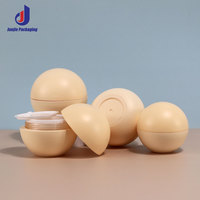 Pot de récipient de crème acrylique 10ml-50ml pour pots de crème pour le visage en forme de boule avec bouchon en plastique récipient de baume à lèvres vide pour usage cosmétique