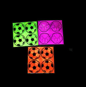 Logo personalizado impreso para niños, juego de reflectores de pvc, autoadhesivos reflectantes, manualidades, juguetes educativos, pegatinas - Product Image 4