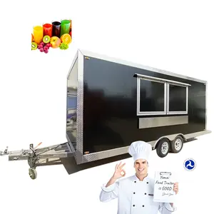 Mobile Street Food Cart Food Trailer Ice Cream Snacking Mobile Food Truck