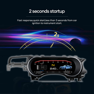 แผงหน้าปัดดิจิตอล LCD JIUTREE สำหรับ Ford Mustang 2014-2023 หน้าจอแสดงความเร็วแบบดิจิตอล ชุดหน้าปัดเสมือนจริง - Product Image 3