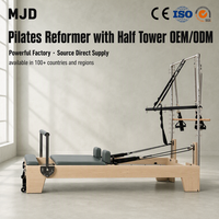 Appareil de Pilates de studio MJD-W23A en bois d'érable avec demi-tournebrise pour l'entraînement professionnel et la salle de sport à domicile CE/SGS
