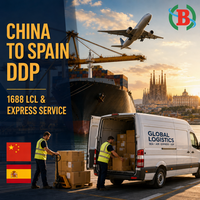 Affidabile Agente di Carico LCL Express 1688, Servizio di Spedizione Marittima Import-Export dalla Cina alla Spagna, DDP, Consegna Porta a Porta