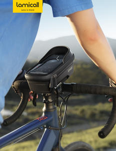 Bolsa de Soporte para Teléfono de <span class=keywords><strong>Bicicleta</strong></span> de Gran Capacidad Lamicall BCCB02, Pantalla Táctil de TPU, Almacenamiento de EVA, Instalación Rápida con Cubierta Impermeable para Móvil - Product Image 6