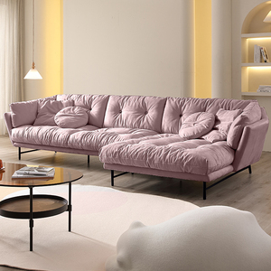 Ghế <span class=keywords><strong>Sofa</strong></span> Vải Mờ Sang Trọng Nhẹ Ghế Ngồi Góc Căn Hộ Nhỏ Tối Giản Hiện Đại Ghế <span class=keywords><strong>Sofa</strong></span> Da Trắng Kết Hợp - Product Image 2