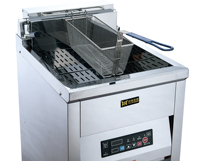 Baoding Gewerbliche Elektrische Fritteuse mit Ölschmelzfunktion, Ablassventil, Lebensmittelechter Edelstahl, 6kW/9kW Leistung, Multispannung 1
