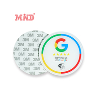 Plaques NFC variables en acrylique acrylique Google QR Code Google Review Tag NTAG 213 Card