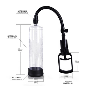 เครื่องปั๊มสุญญากาศอวัยวะเพศชายด้วยมือสำหรับผู้ชายเครื่องขยายอวัยวะเพศชายอุปกรณ์ออกกำลังกาย - Product Image 3