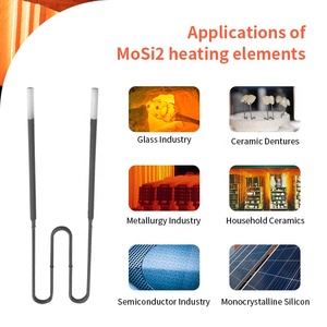 Éléments chauffants électriques personnalisés en MoSi2, type W, résistance chauffante en MoSi2 1850 pour prothèse dentaire en céramique - Product Image 4
