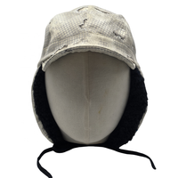 Gorro de felpa de aviador de caza y pesca impermeable de nailon cálido para invierno para hombres y mujeres con orejeras de piel para fiestas deportivas al aire libre