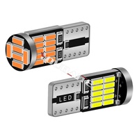 Ampoule de voiture 168 194 T10 Led Ampoules 26smd 4014 12v Blanc Ambre Rouge Feux de position de stationnement de voiture Auto Intérieur Carte Lampe Dôme Lire Lumière