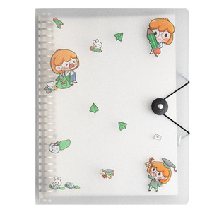 Kawaii Gift Custom logo PVC Plastic Hardcover Cover Spiral Diary Journal Notebook for School - Product Image 2